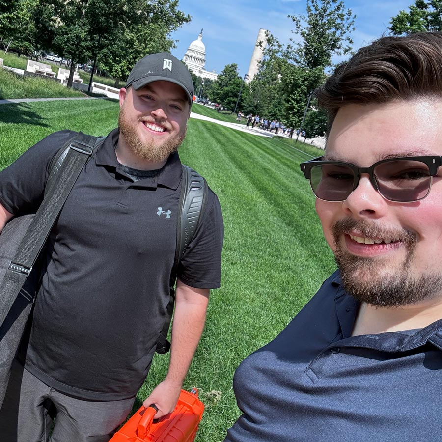 Brian and Cameron at the Capitol
